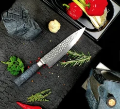 Cuttworxs Flamewood Koksmes Damaststaal VG10 -Barbecue Serie Winkel cuttworxs flamewood koksmes damaststaal vg10 2