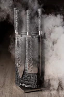 Cuttworxs Flamewood Koksmes Damaststaal VG10 -Barbecue Serie Winkel cuttworxs flamewood koksmes damaststaal vg10 4