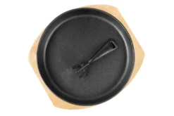 Grill Guru Iron Cooking Plate Met Houten Plank -Barbecue Serie Winkel grill guru iron cooking plate met houten plank 2