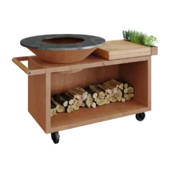 Ofyr Island Corten 100 Pro Teakhout -Barbecue Serie Winkel ofyr island corten 100 pro teakhout 1