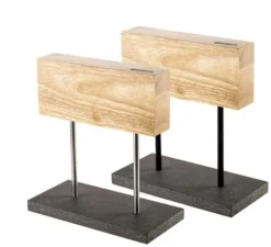 Style De Vie Magnetisch Messenblok Op Natuurstenen Voet