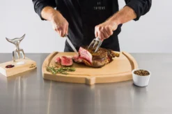 Tridens Brushed Fork & Goyon-Chazeau Cutting Set -Barbecue Serie Winkel tridens brushed fork goyon chazeau cutting set 2